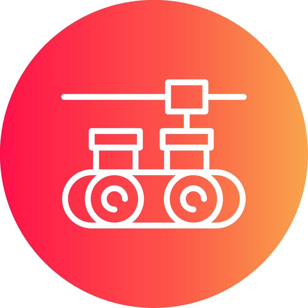 Conveyor Belt Creative Icon Design vector