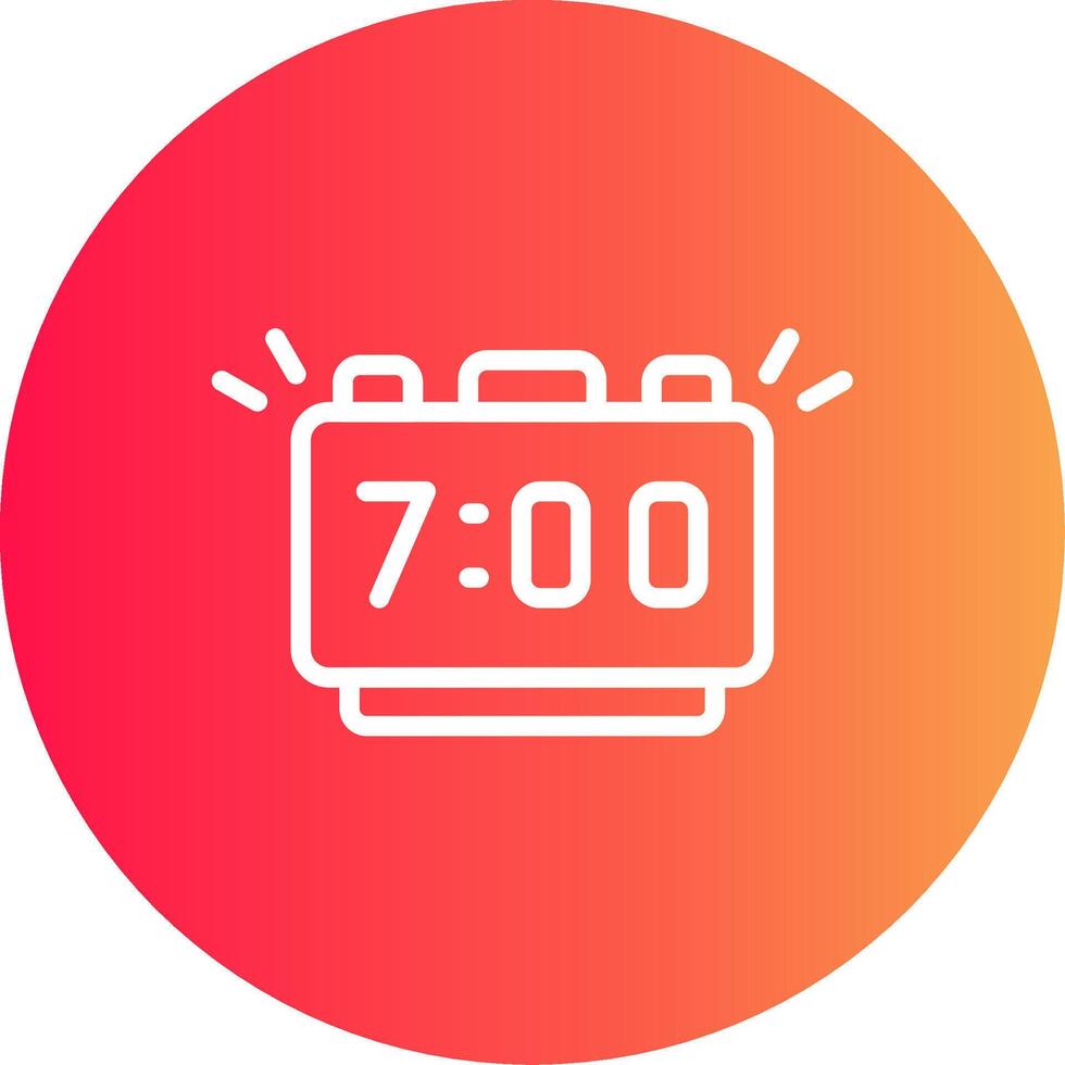Alarm Creative Icon Design vector