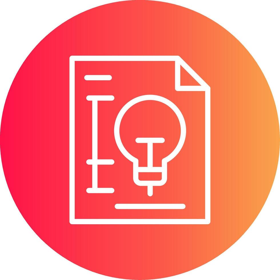 Patent Creative Icon Design vector