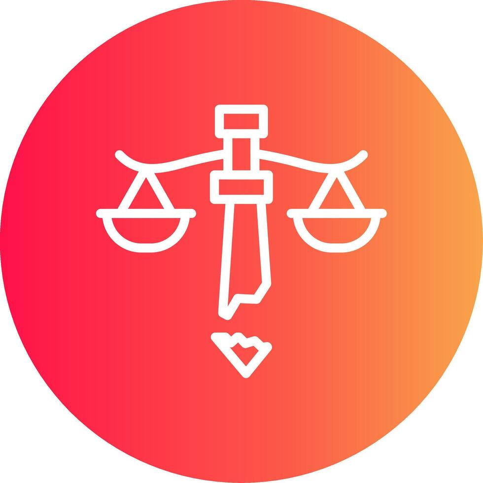 Injustice Creative Icon Design vector