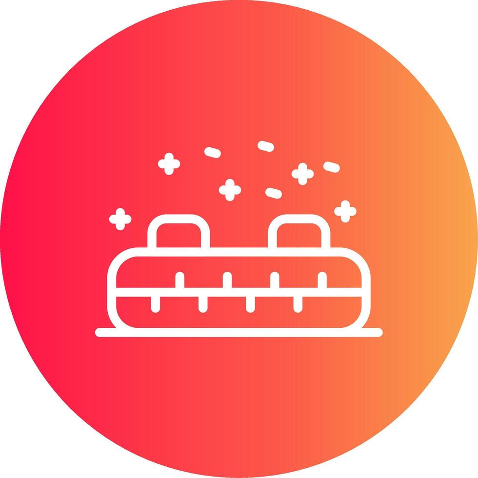Inflatable Sled Creative Icon Design vector