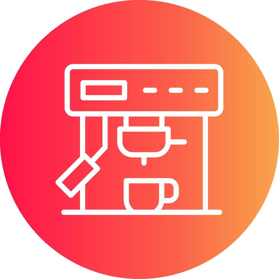 Coffee Machine Creative Icon Design vector