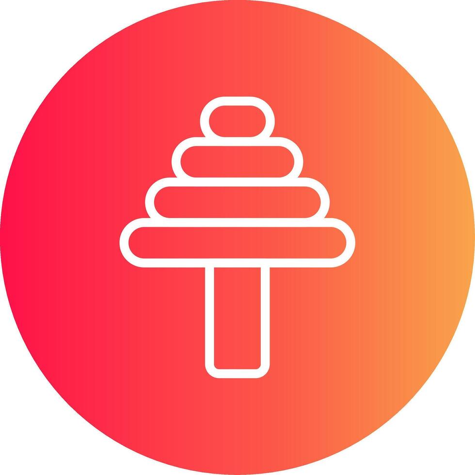 Edge Step Drill Creative Icon Design vector