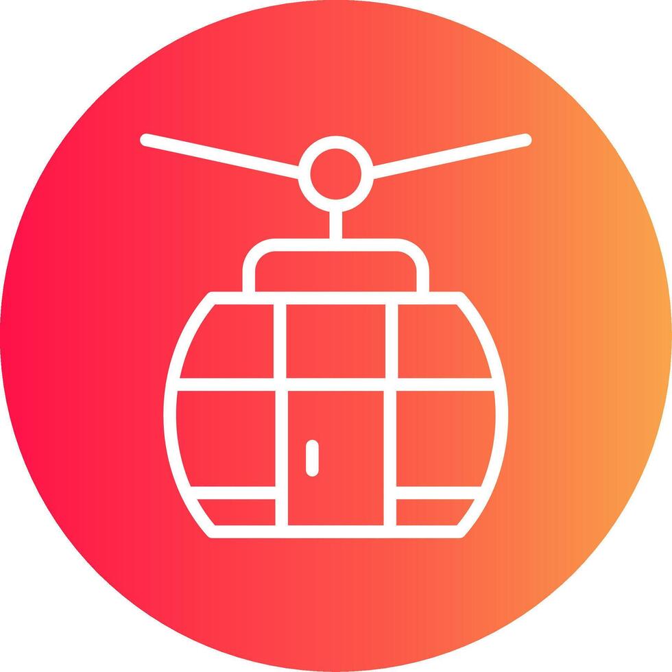 diseño de icono creativo de teleférico vector