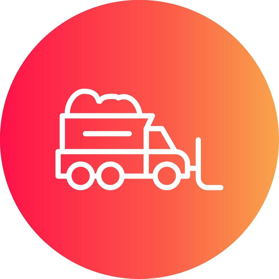 Snowplow Creative Icon Design vector