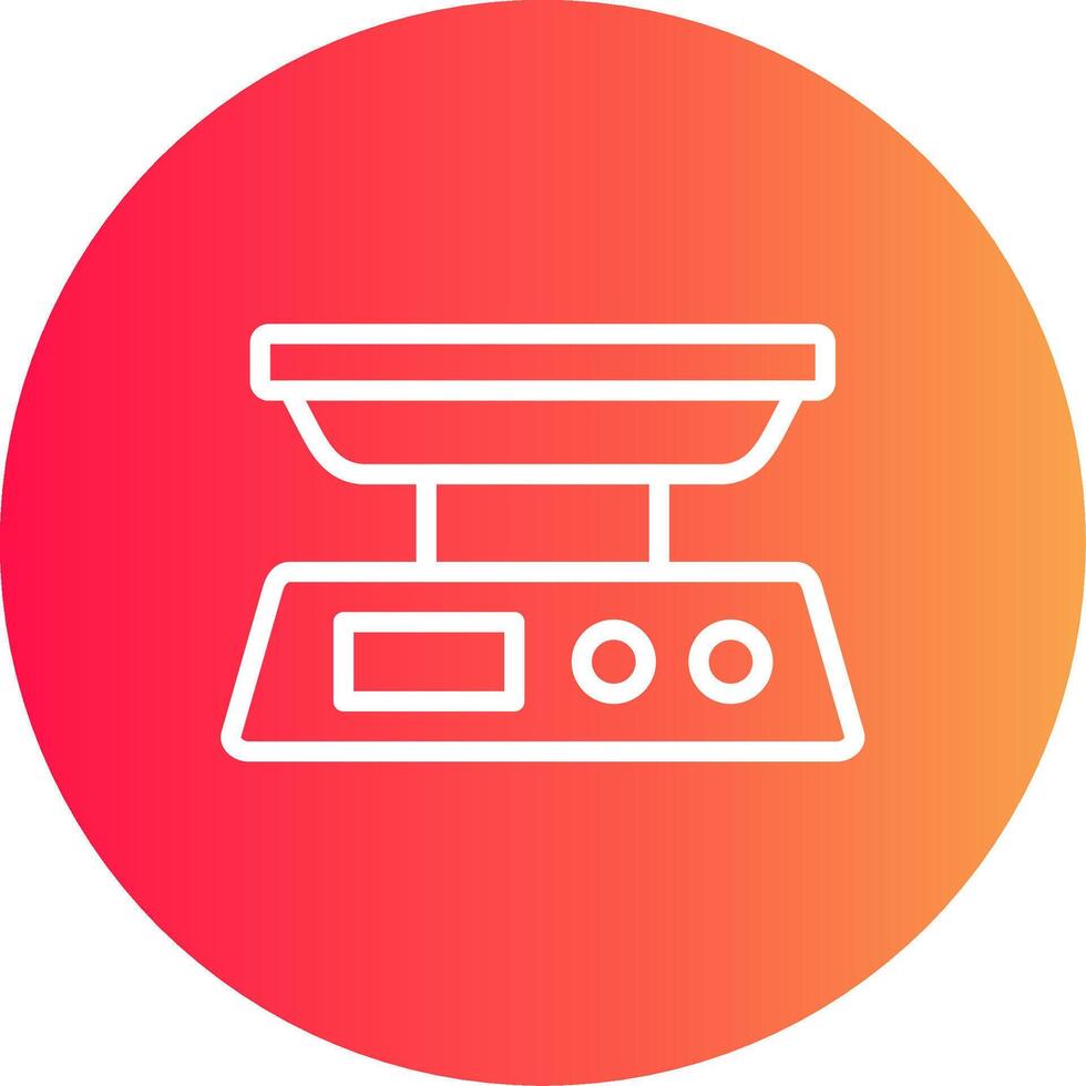 diseño de icono creativo de escala de alimentos vector