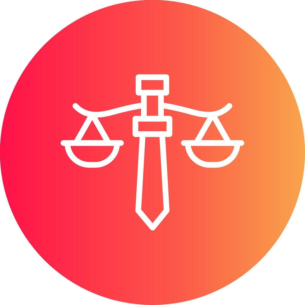 Justice Creative Icon Design vector