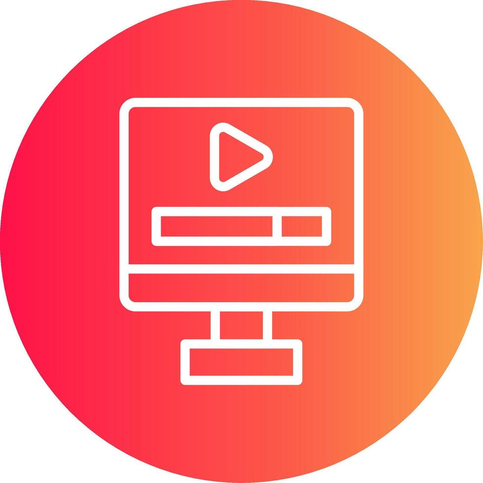 Video Play Creative Icon Design vector