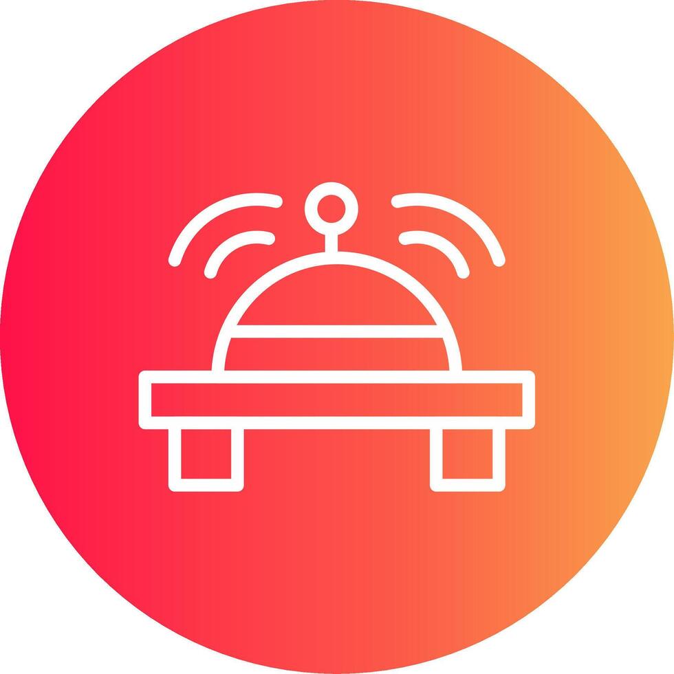 Reception Bell Creative Icon Design vector