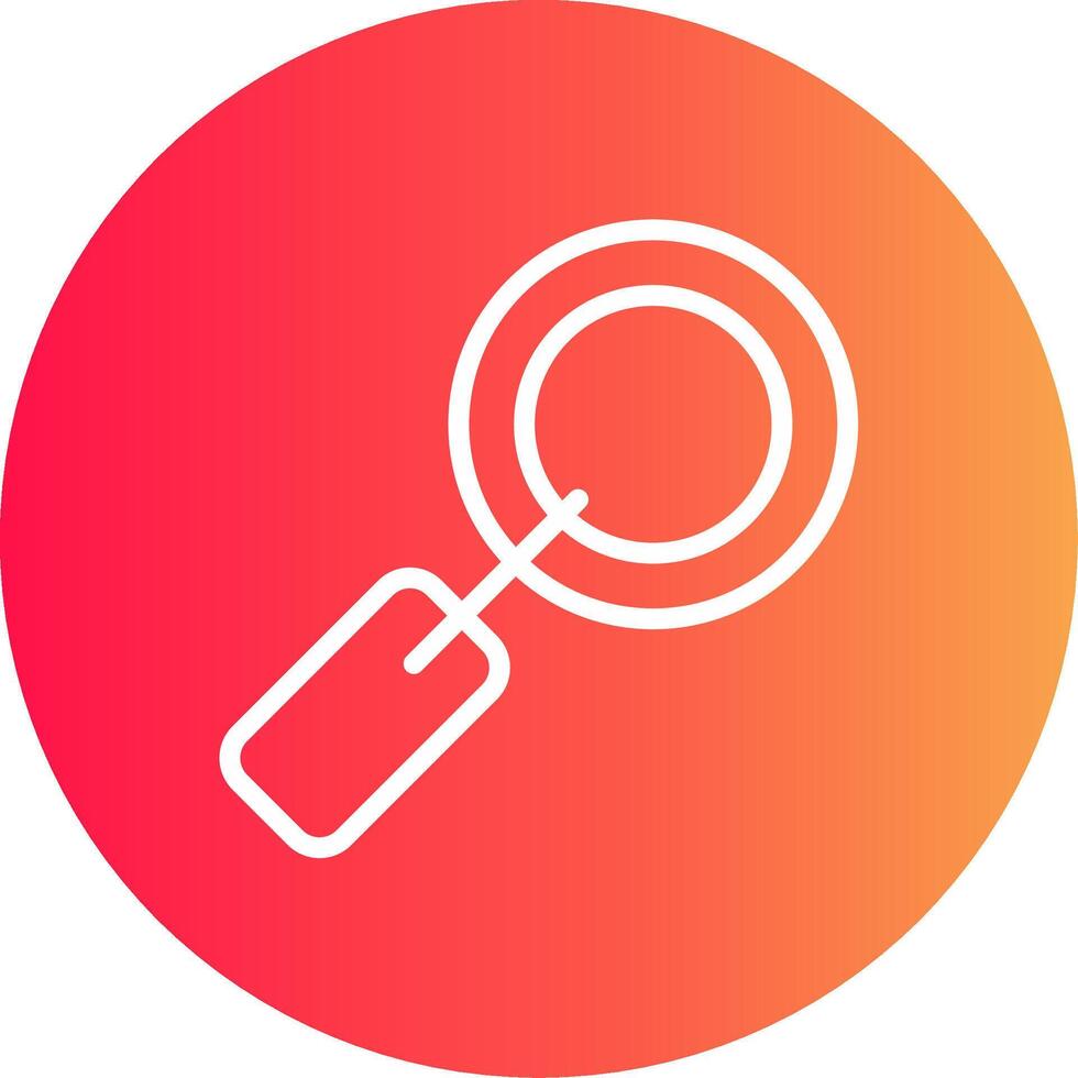 Magnifying Glass Creative Icon Design vector