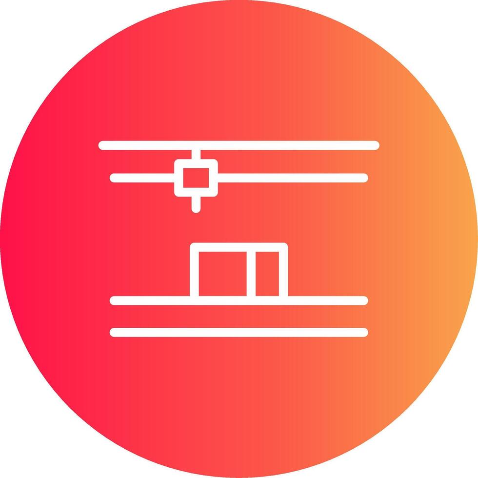 3D Printing Creative Icon Design vector