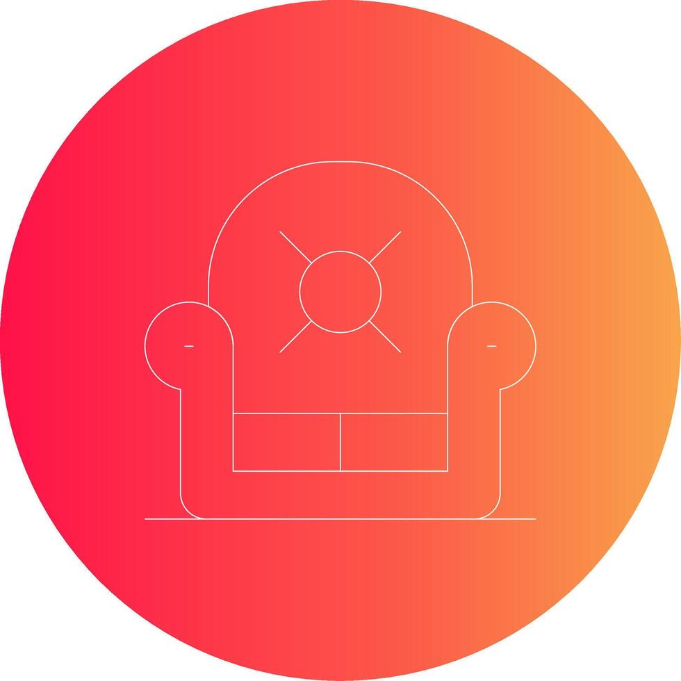 Armchair Creative Icon Design vector