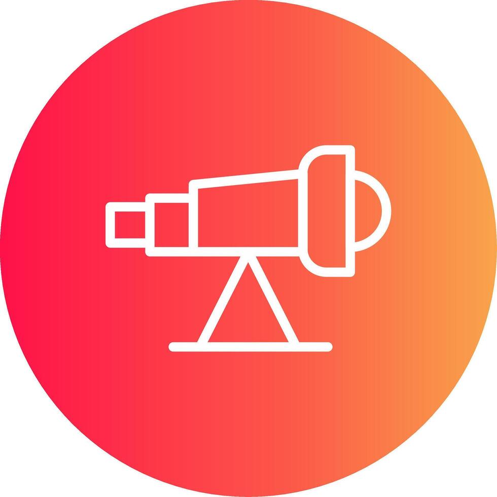 Telescope Creative Icon Design vector