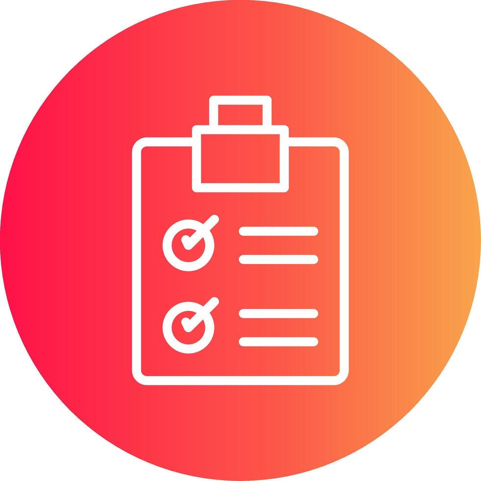 diseño de icono creativo de lista de verificación vector