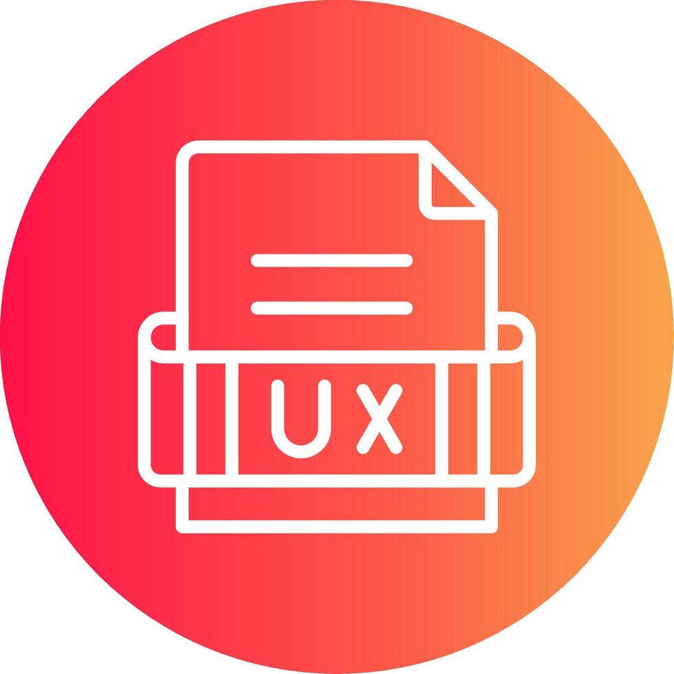 Ux Format Creative Icon Design vector