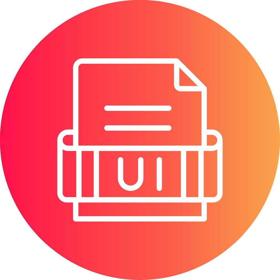 Ui Format Creative Icon Design vector