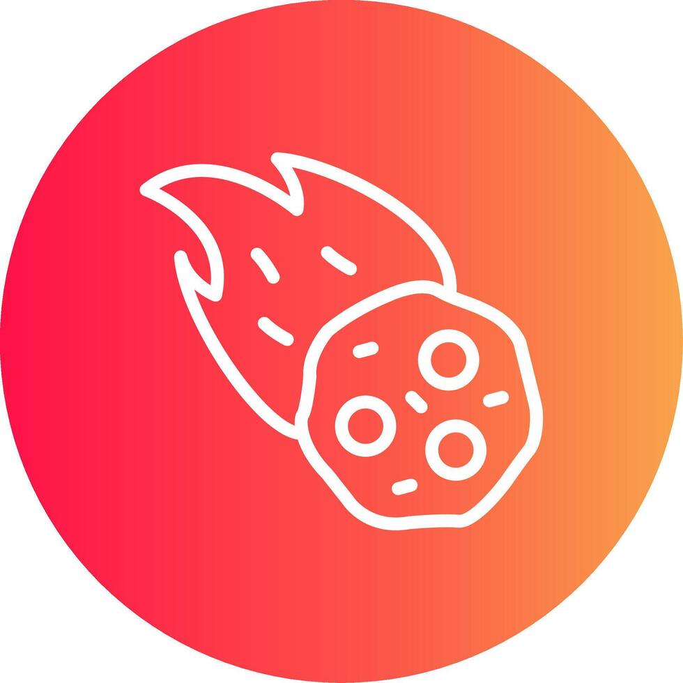 diseño de icono creativo de meteorito vector