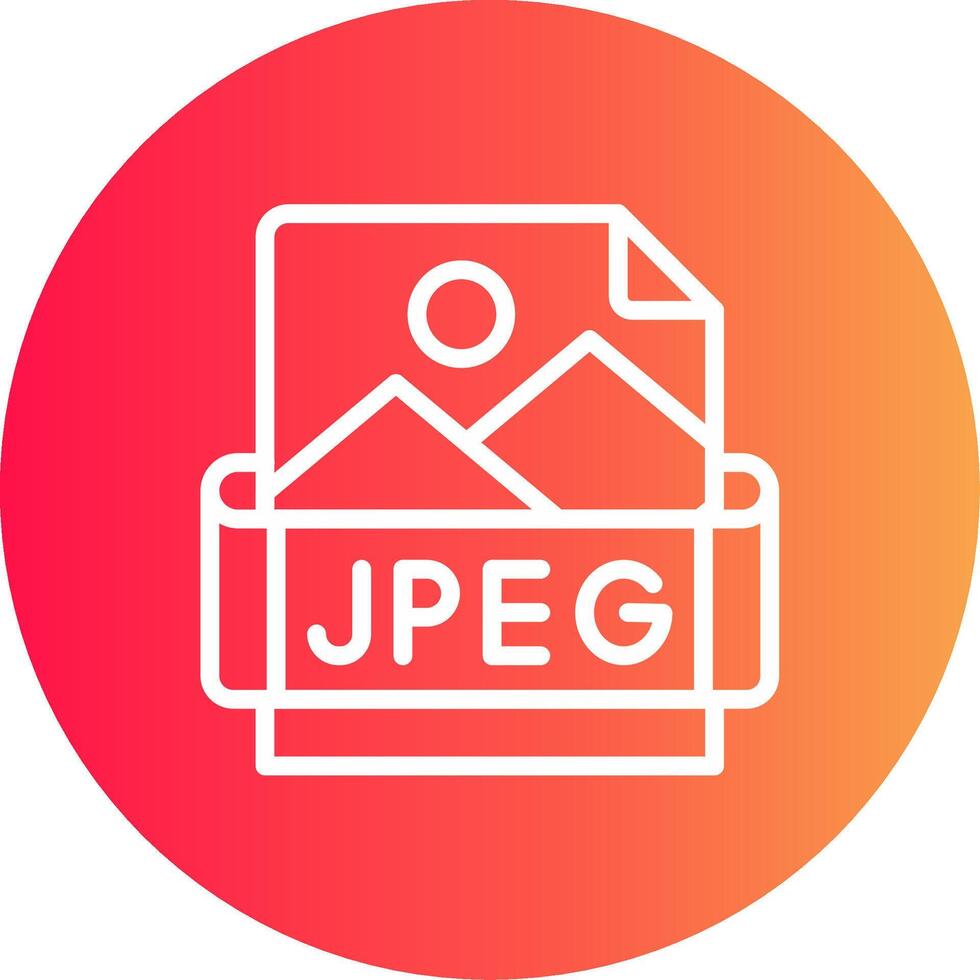 Jpeg Creative Icon Design vector