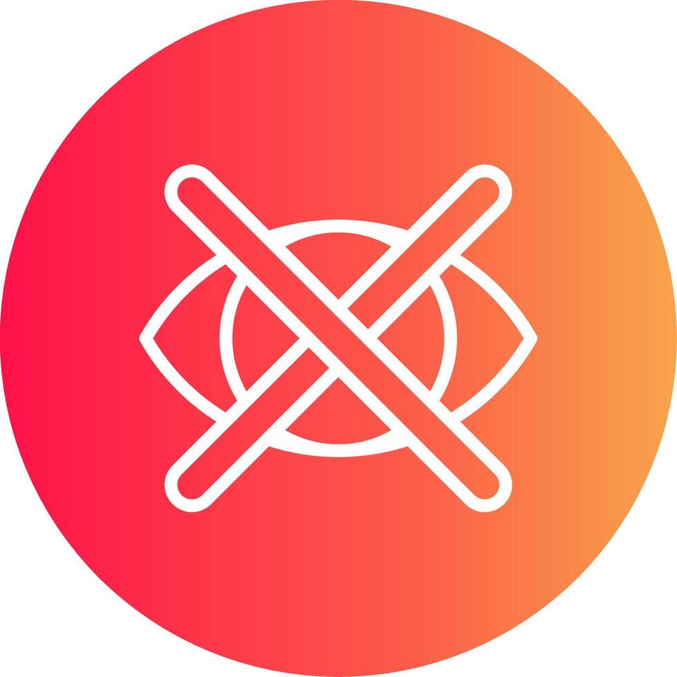 Close Eyes Creative Icon Design vector
