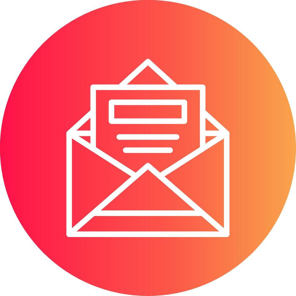 Open Email Creative Icon Design vector