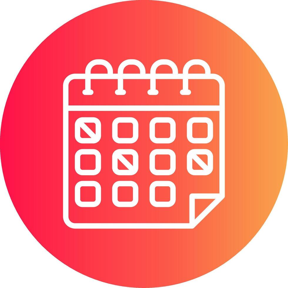 diseño de icono creativo de calendario vector