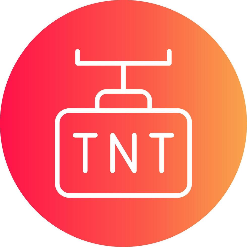 diseño de icono creativo tnt vector