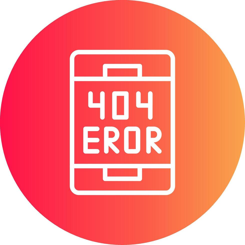 Error Creative Icon Design vector