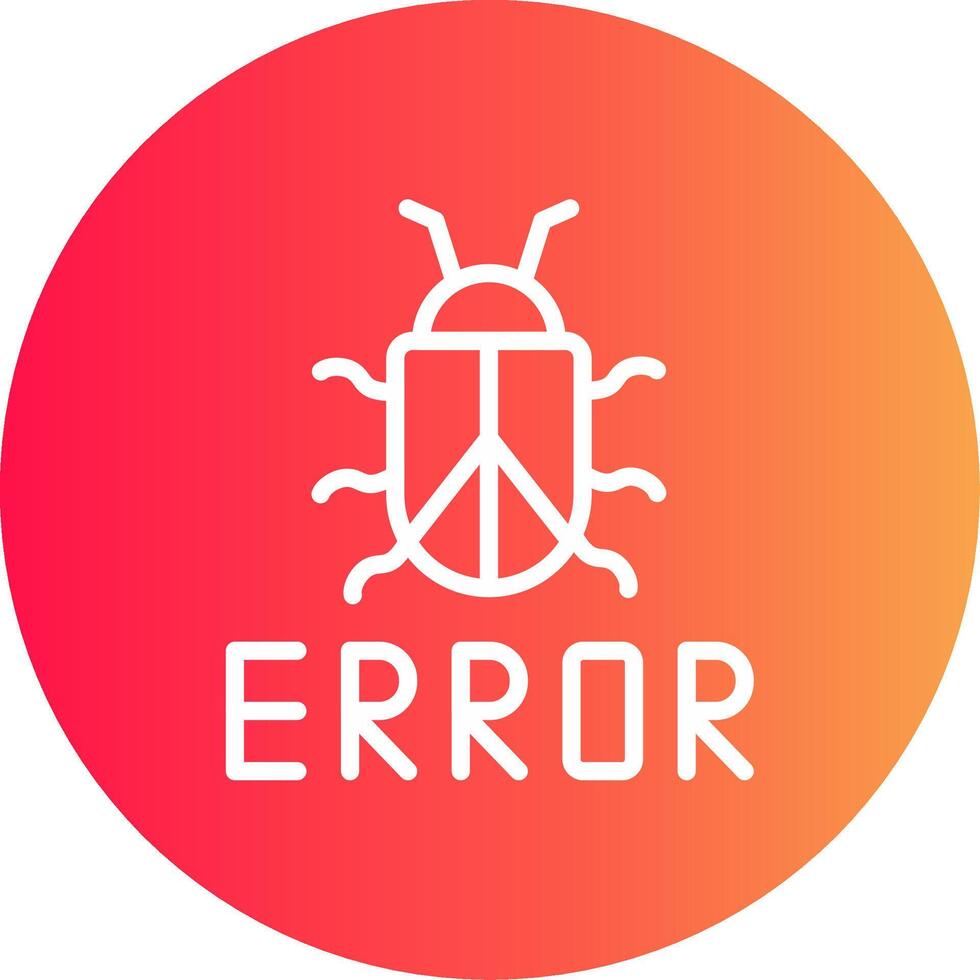 diseño de icono creativo de error vector