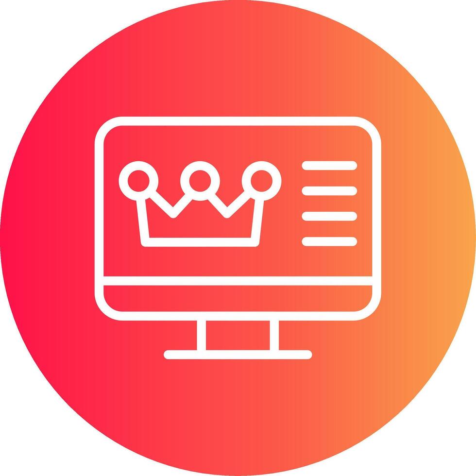 Premium Content Creative Icon Design vector