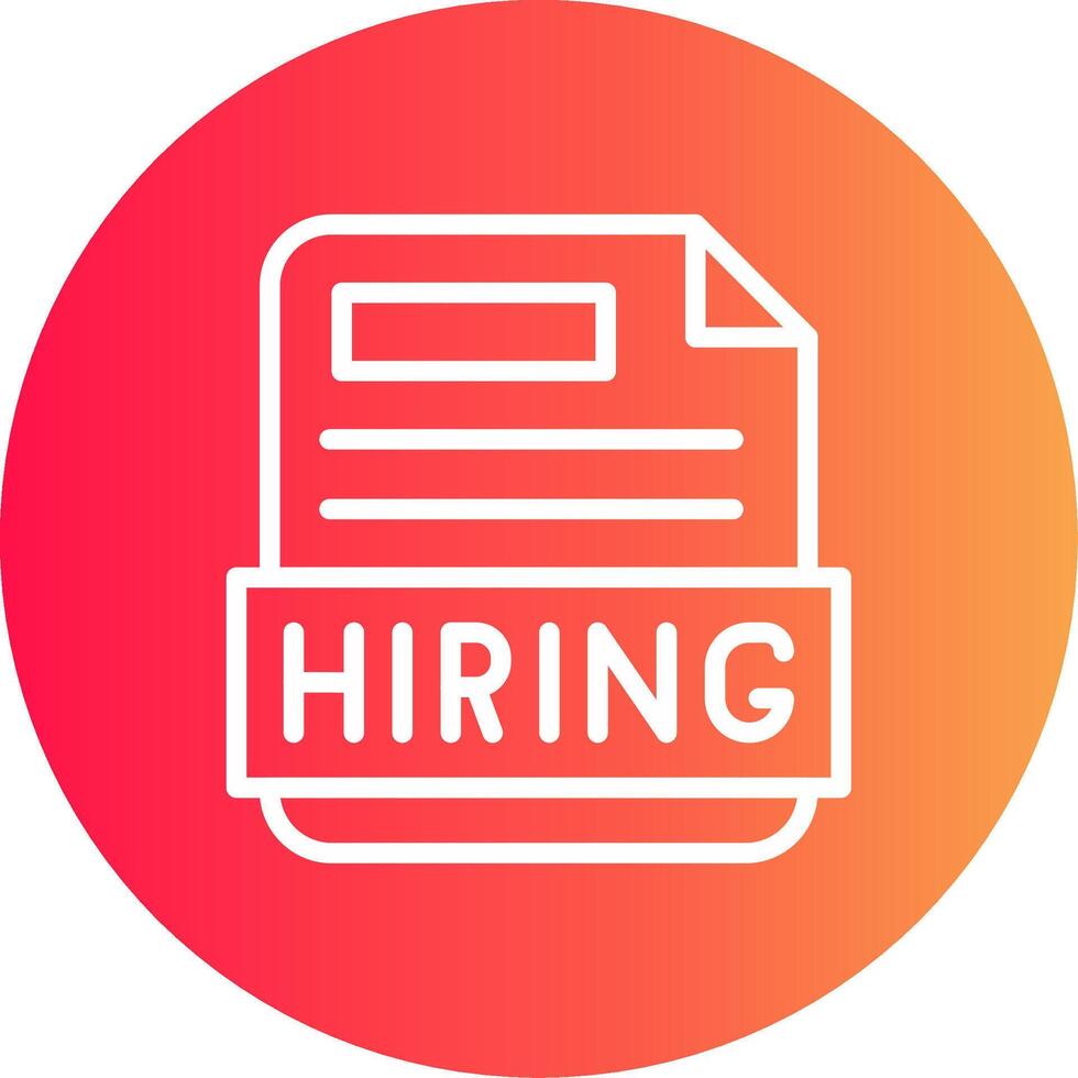 Hiring Creative Icon Design vector