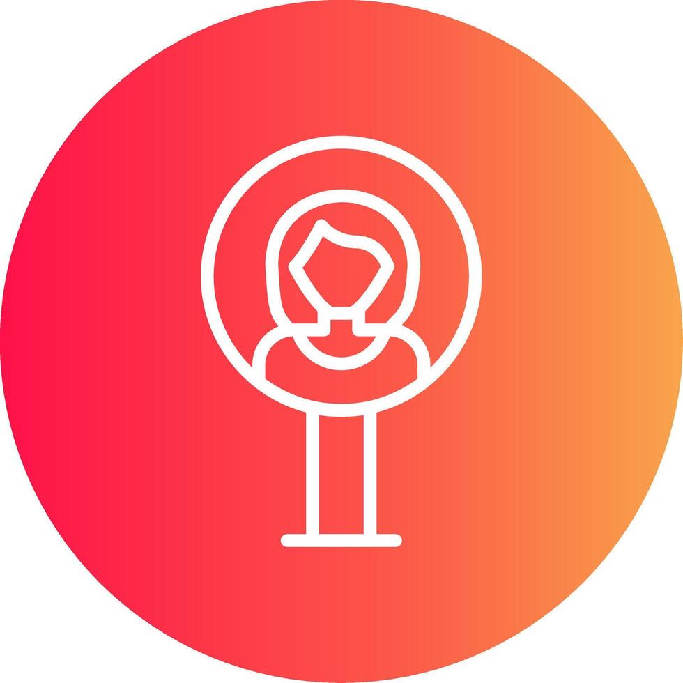 User Placeholder Creative Icon Design vector
