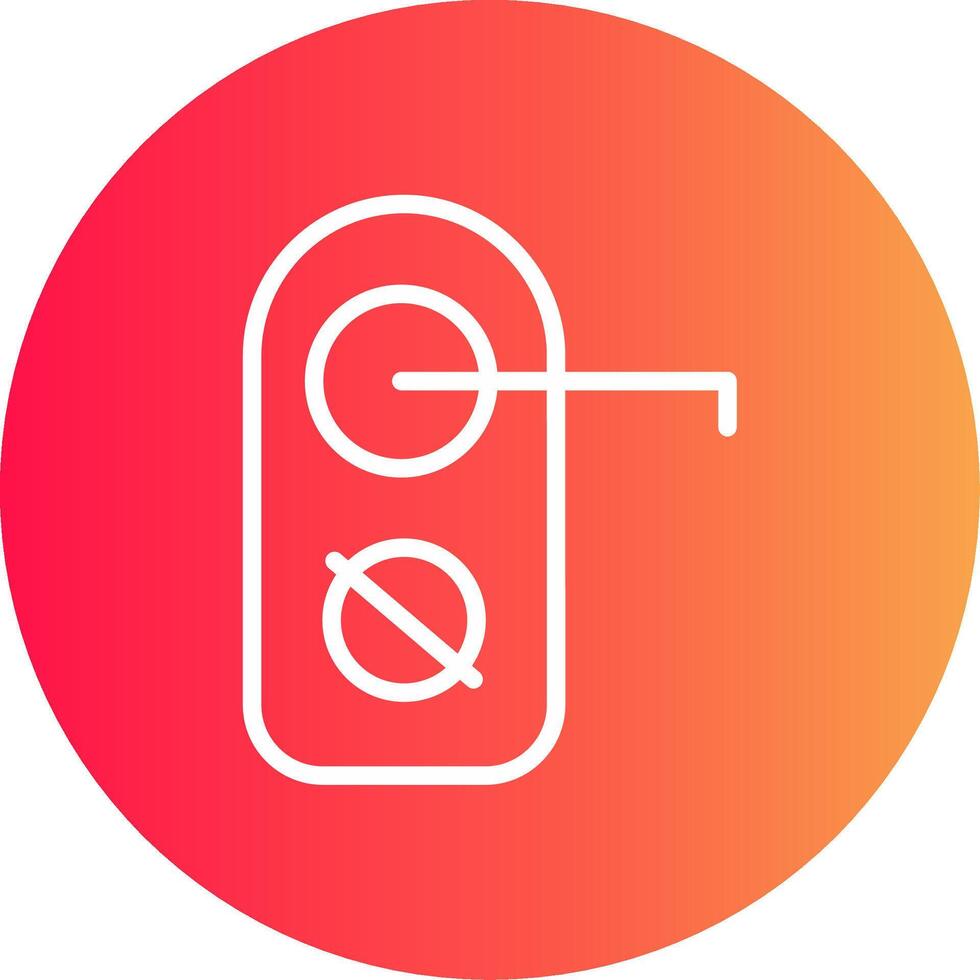 Do Not Disturb Creative Icon Design vector
