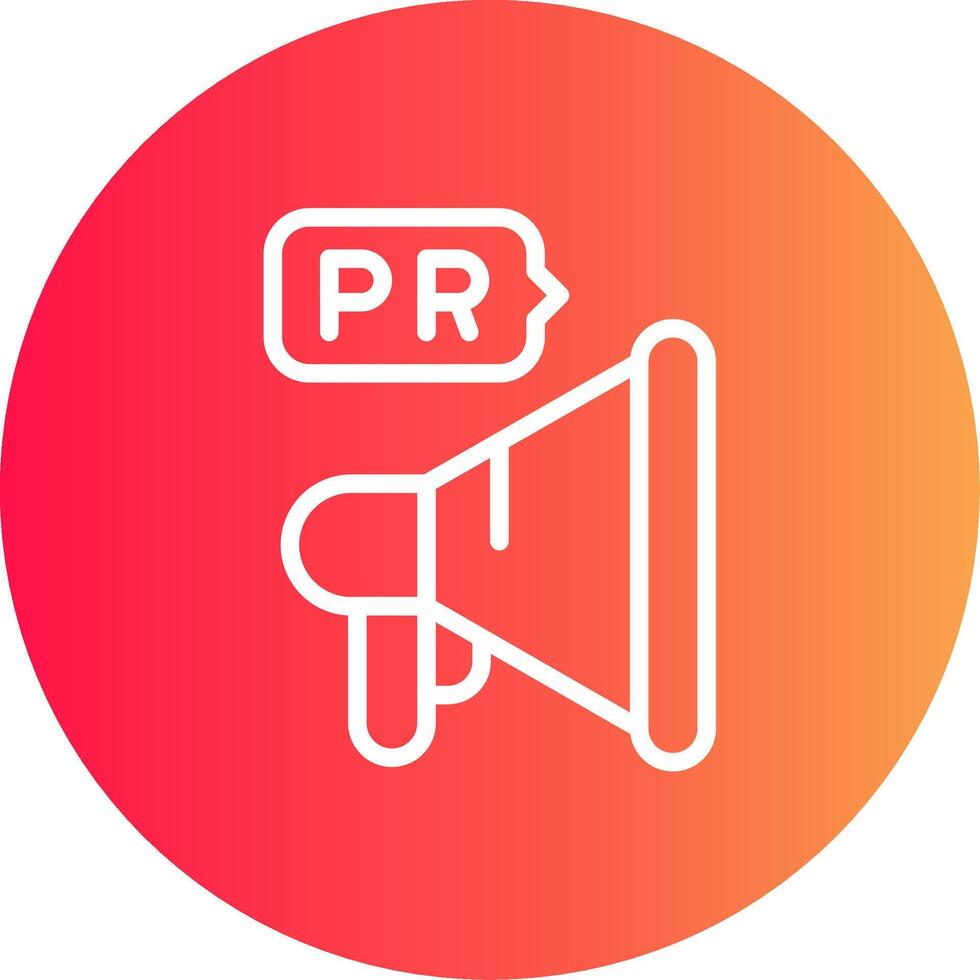 Public Relations Creative Icon Design vector