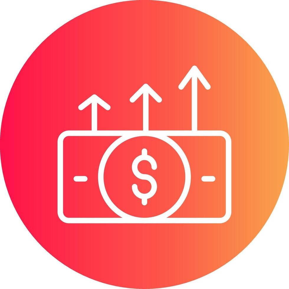 Budget Spending Creative Icon Design vector