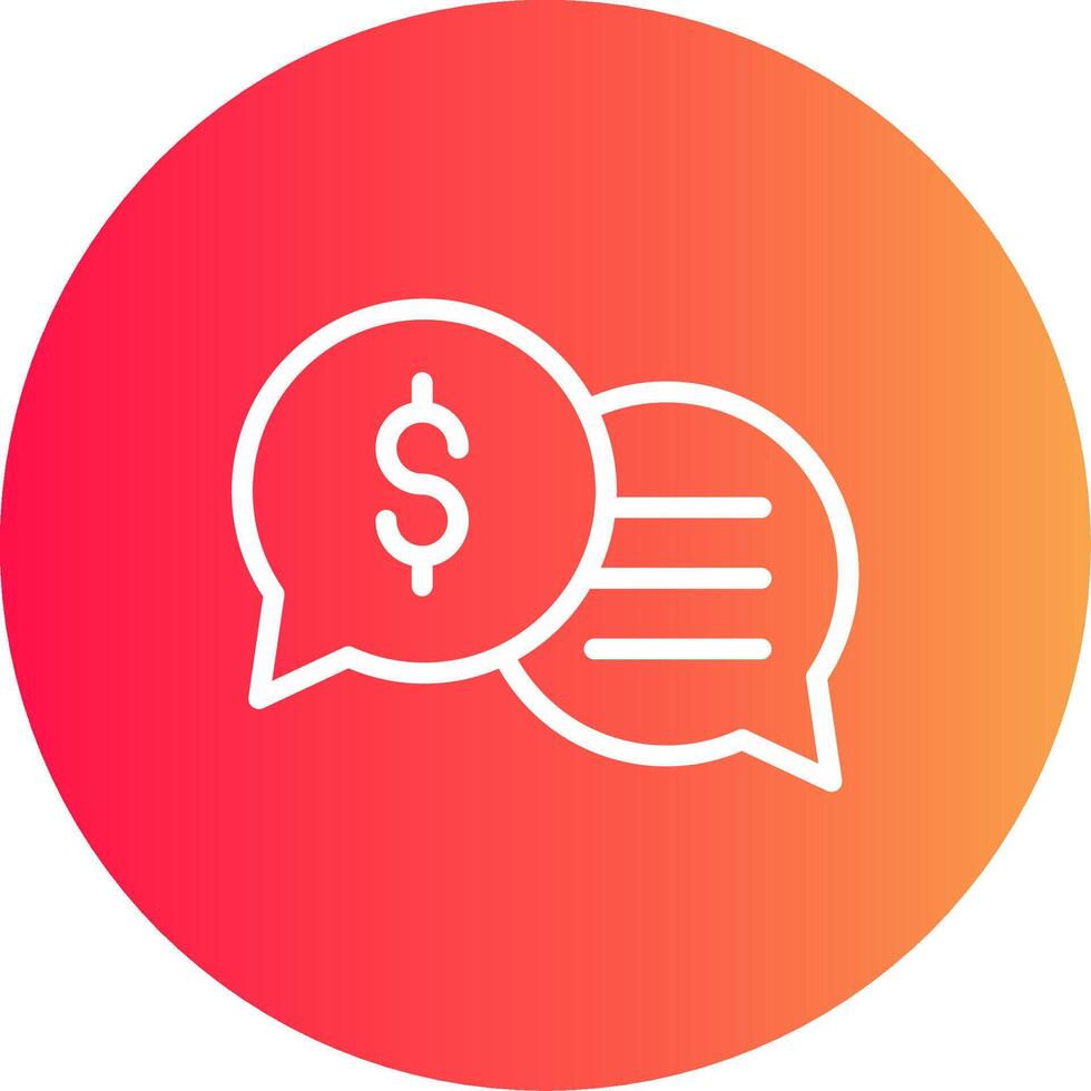 Business Dialog Creative Icon Design vector