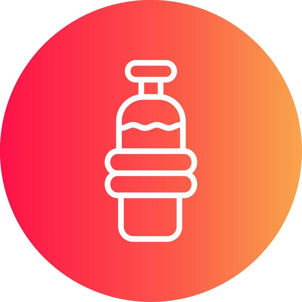 Water Bottle Creative Icon Design vector