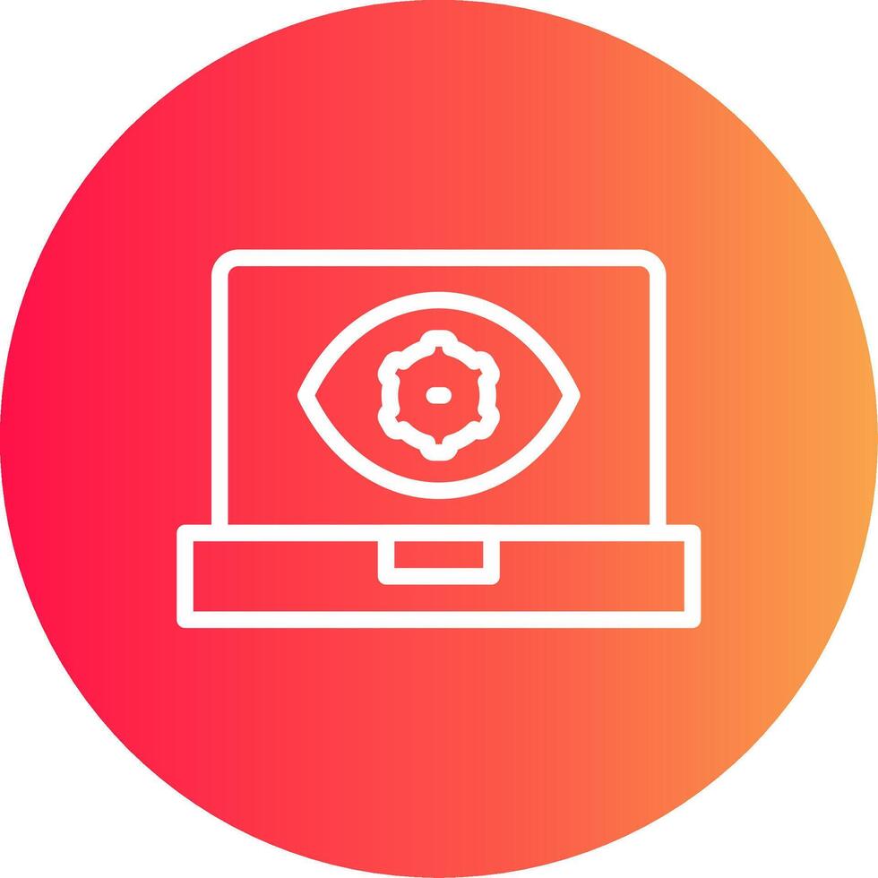 Computer Vision Creative Icon Design vector