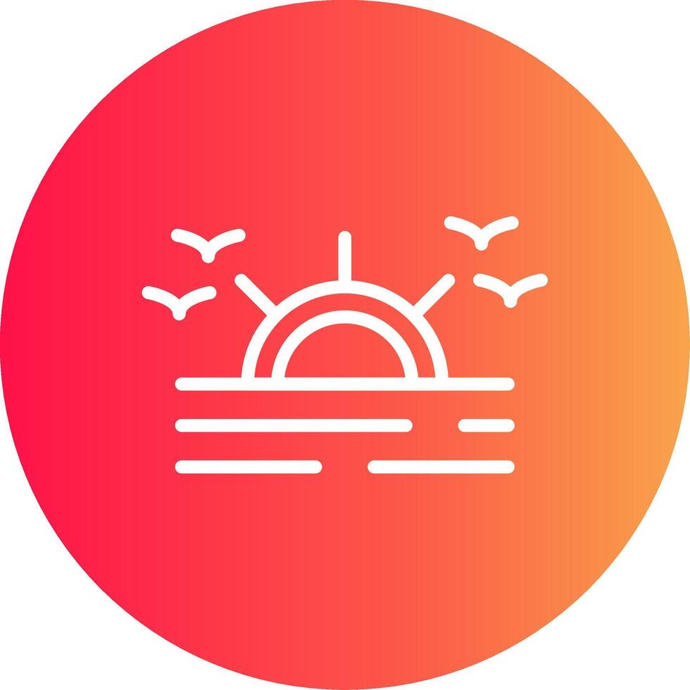 Sunrise Creative Icon Design vector