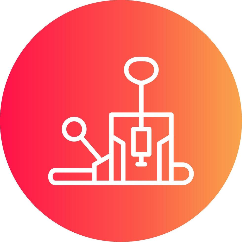Pilates Chair Creative Icon Design vector