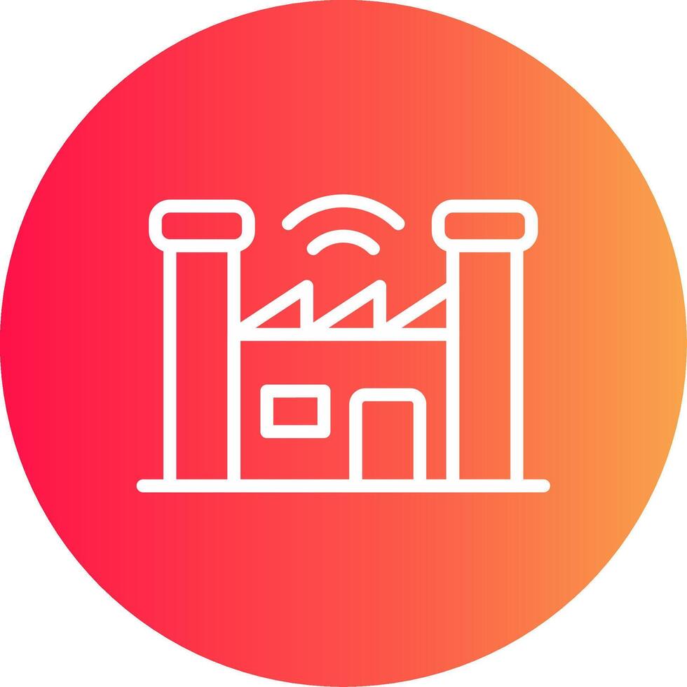 Smart Factory Creative Icon Design vector