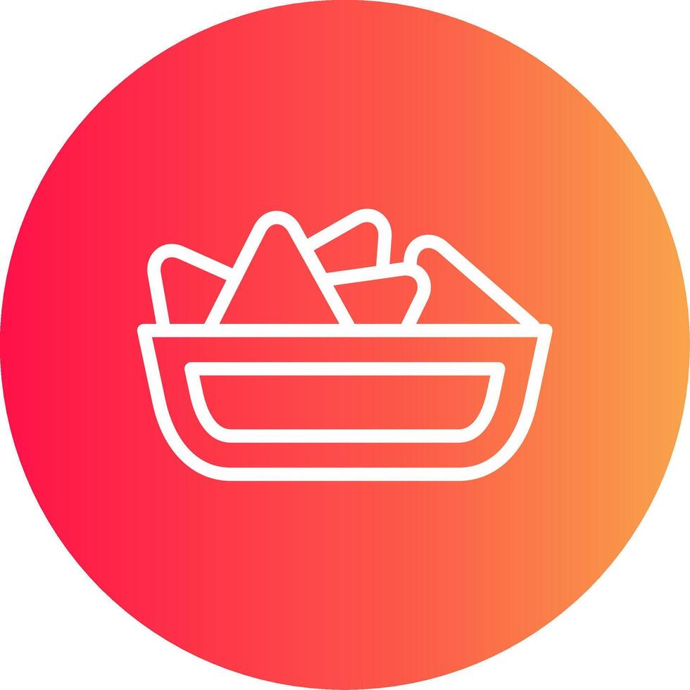 Nachos Creative Icon Design vector