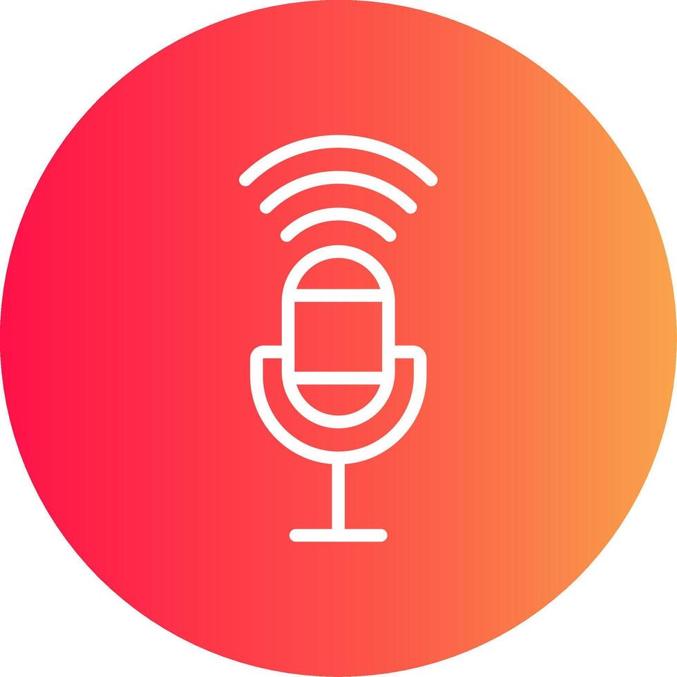 Voice Control Creative Icon Design vector