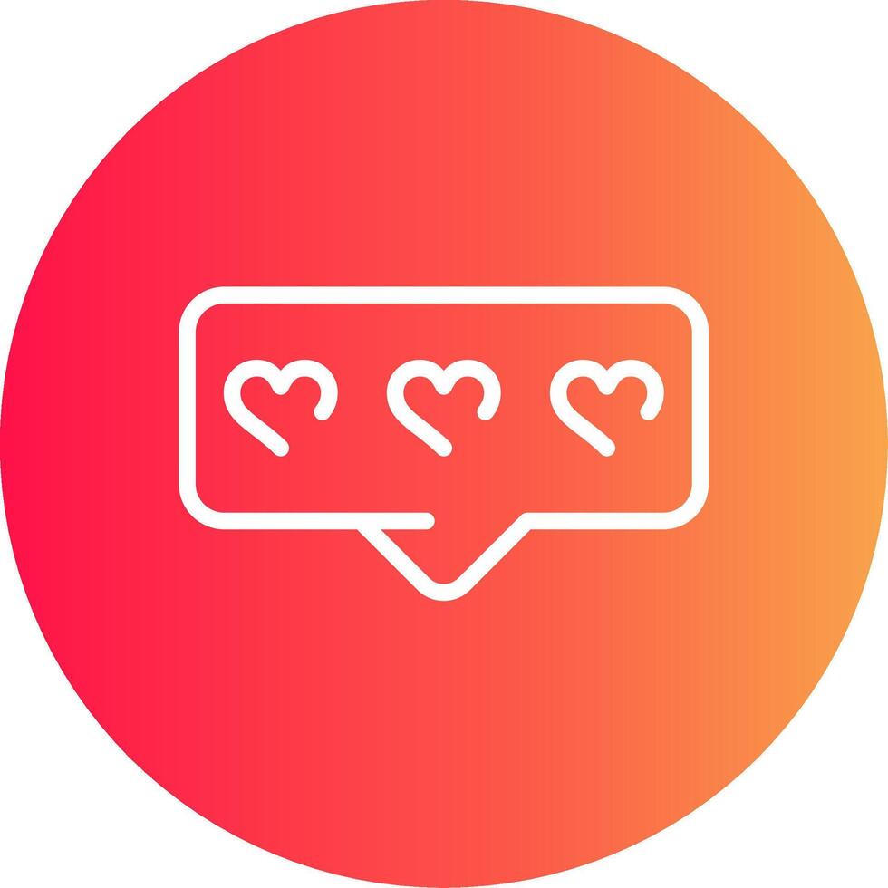 Comment Heart Creative Icon Design vector