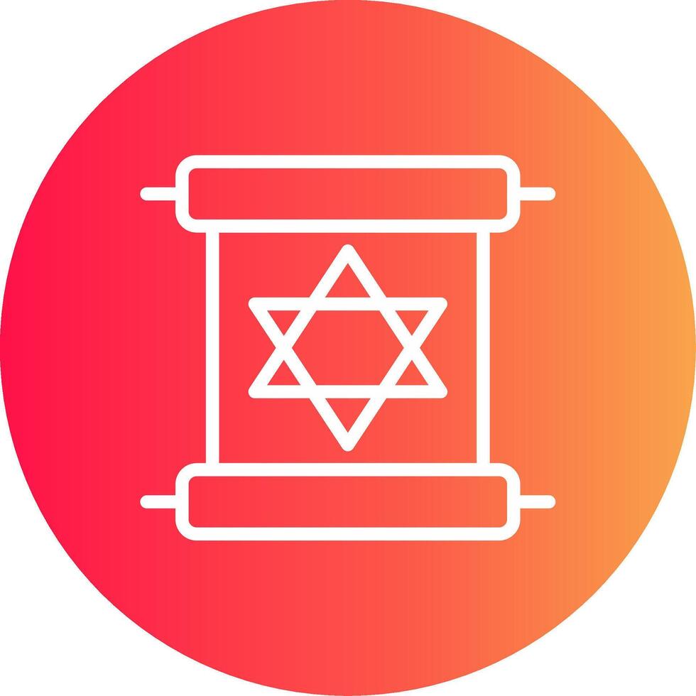 Scroll torah Creative Icon Design vector