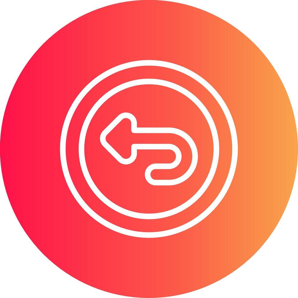 Undo Creative Icon Design vector