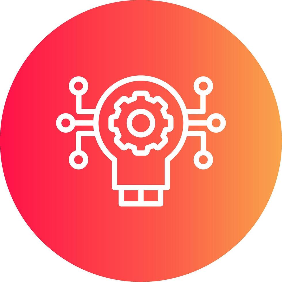 Technology Disruption Creative Icon Design vector