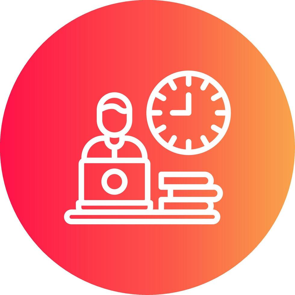 Work Habits Creative Icon Design vector