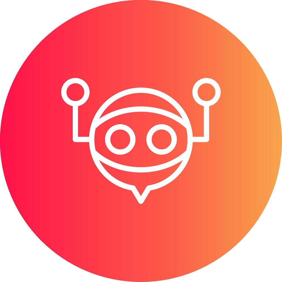 Virtual Assistant Creative Icon Design vector