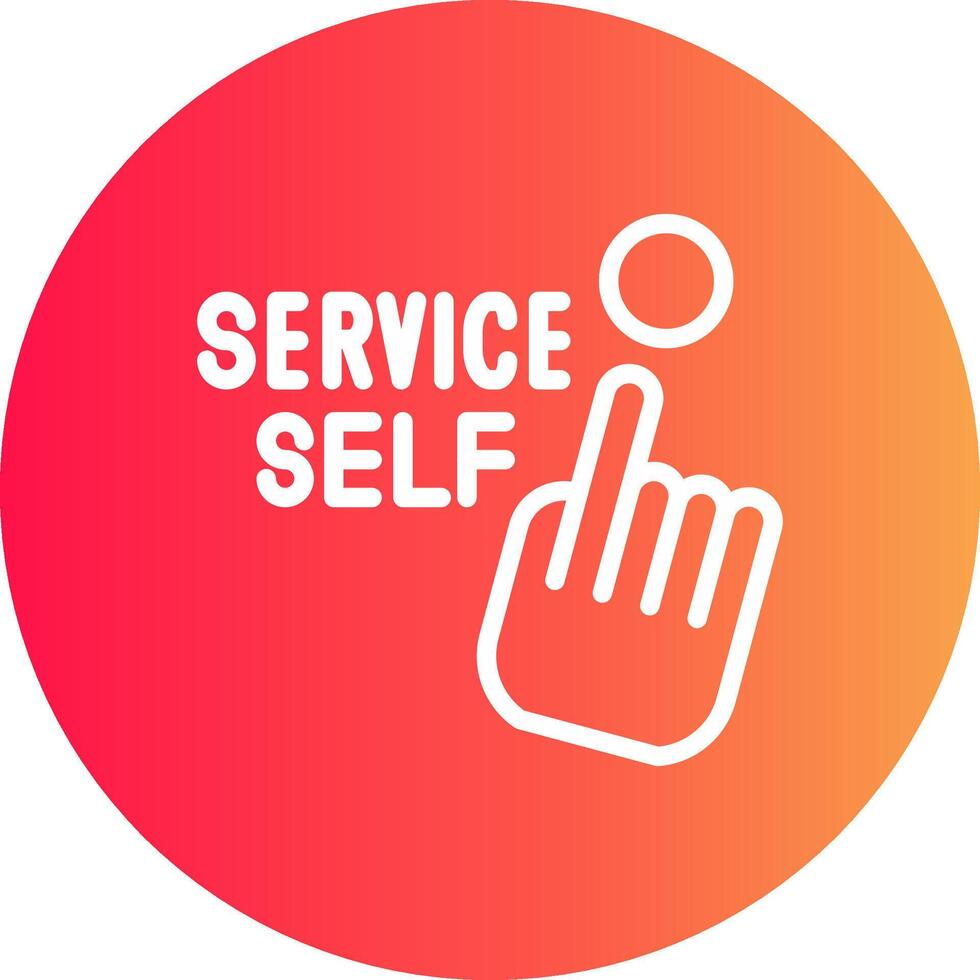 Self Service Creative Icon Design vector