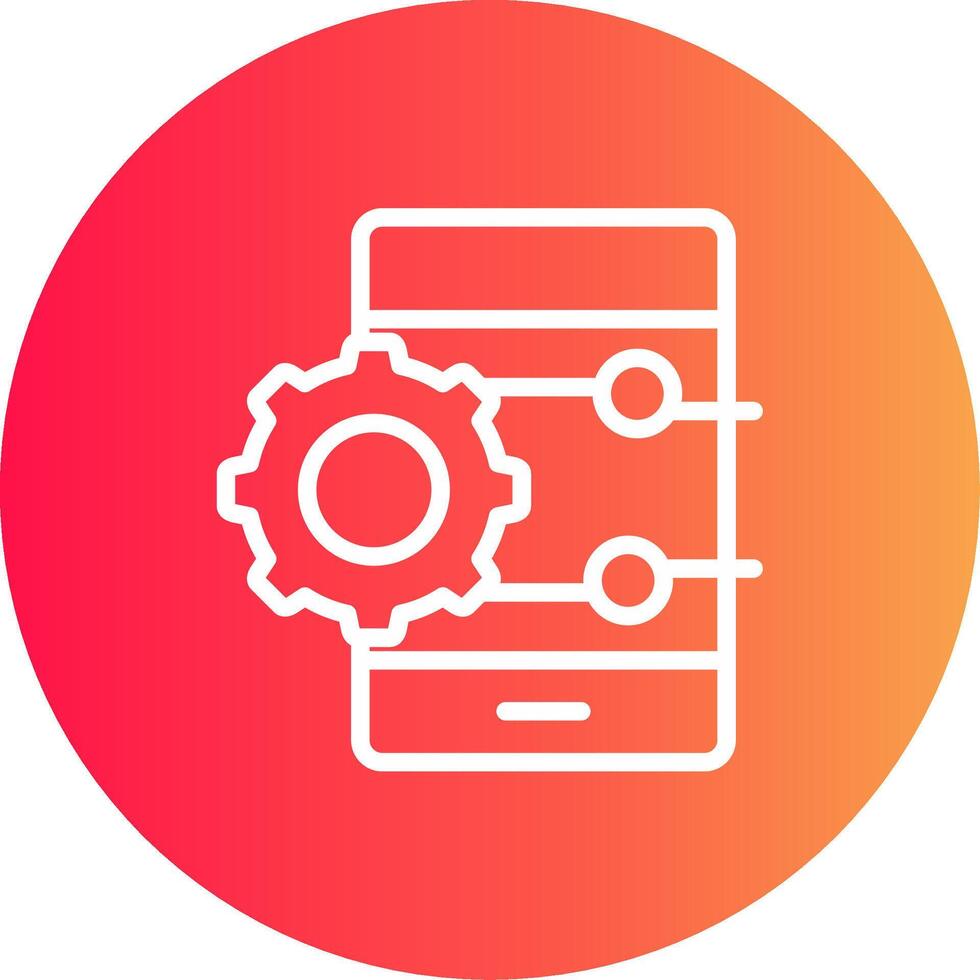Project Management App Creative Icon Design vector